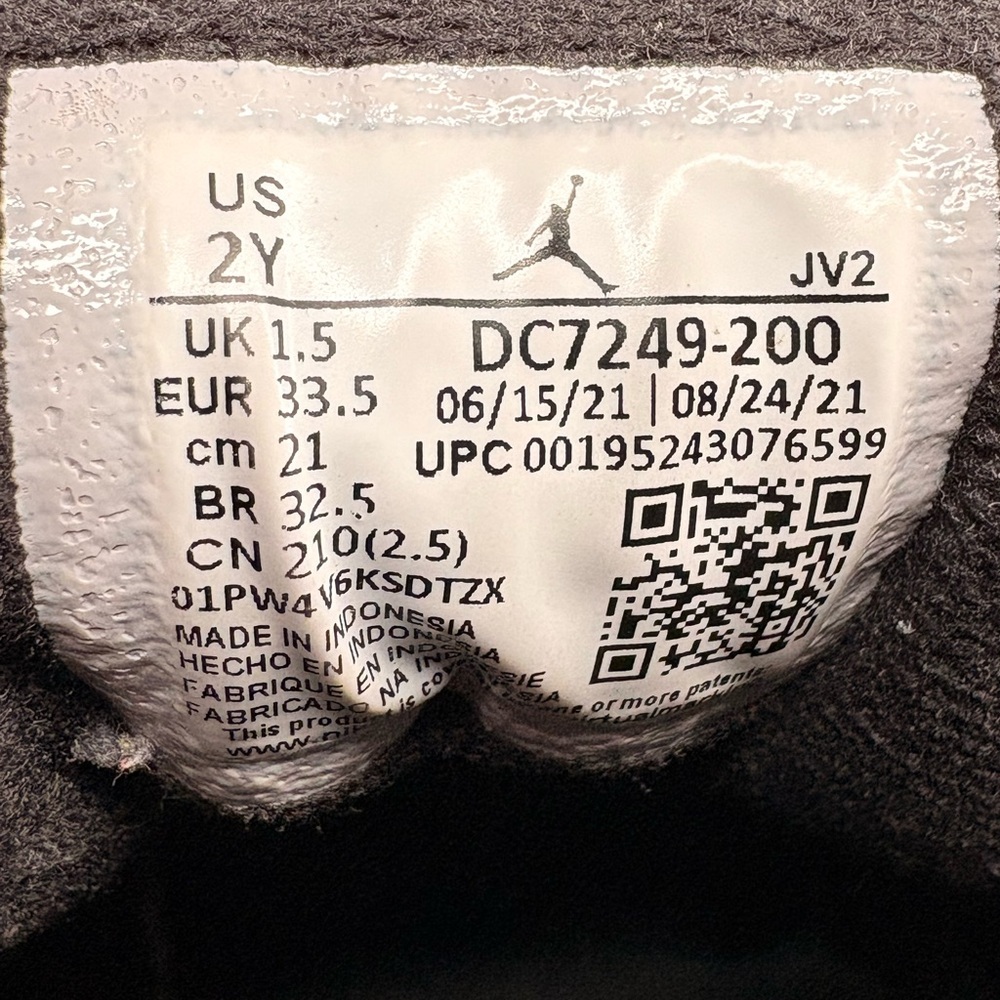 Jordan 1 'Earth Tone' | kids sz 2 | brown tan black | Like New - Picture 3 of 10